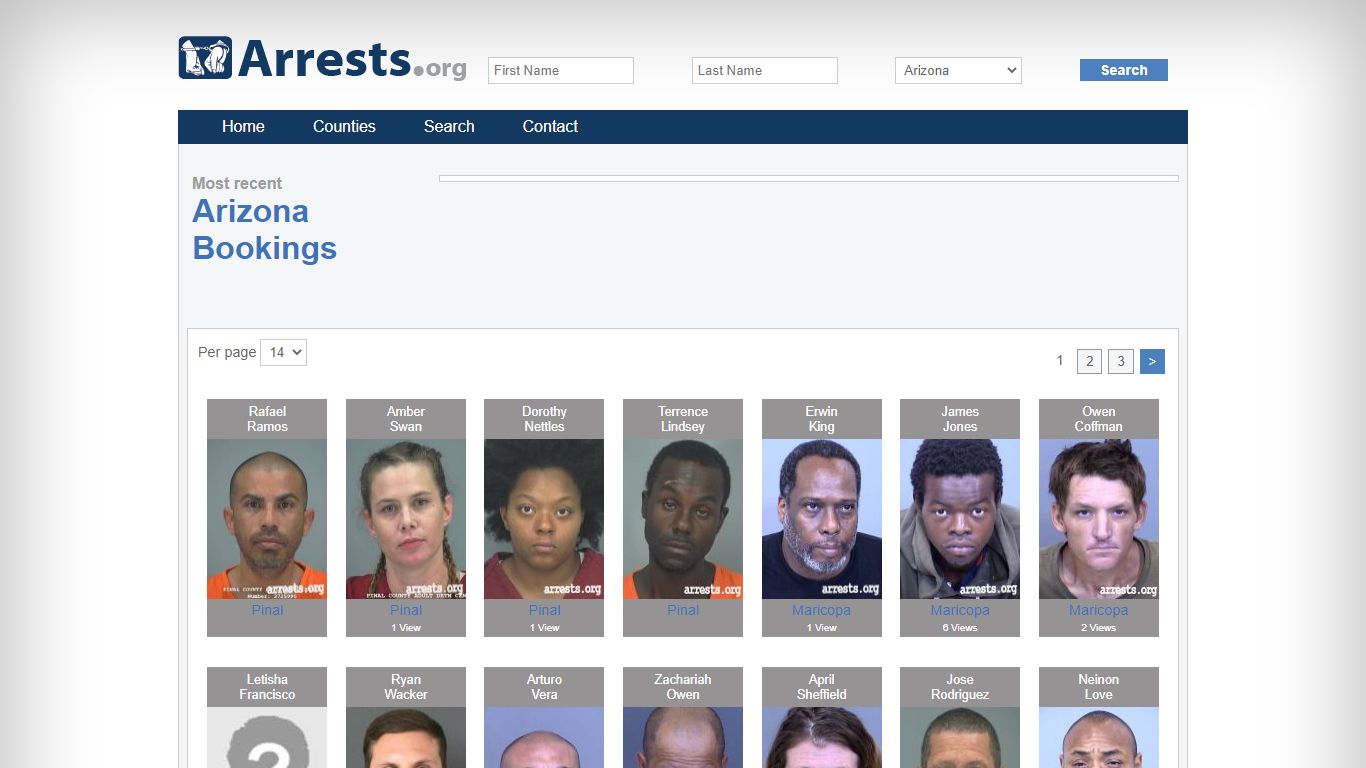 Arizona Arrests and Inmate Search