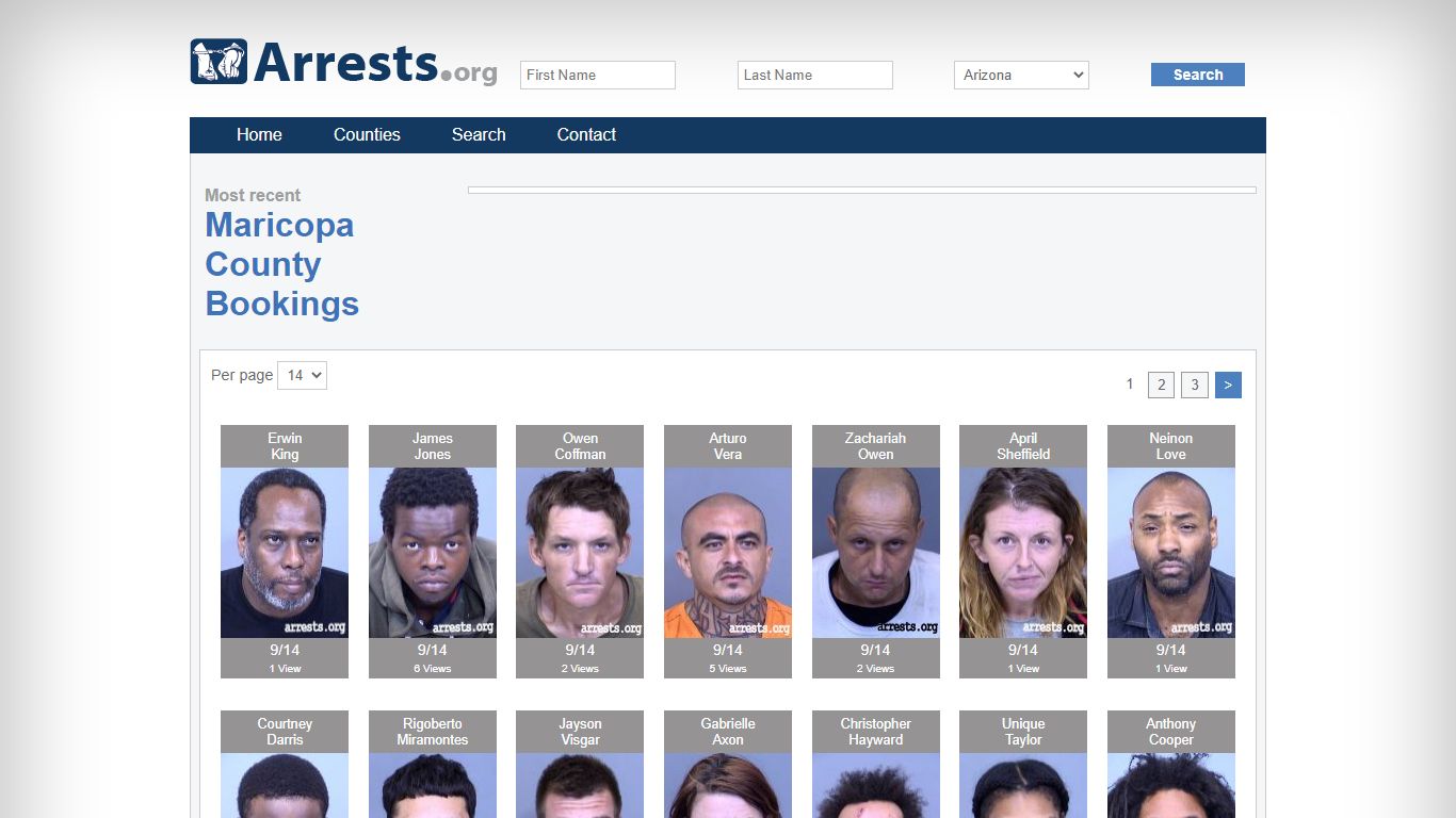 Maricopa County Arrests and Inmate Search